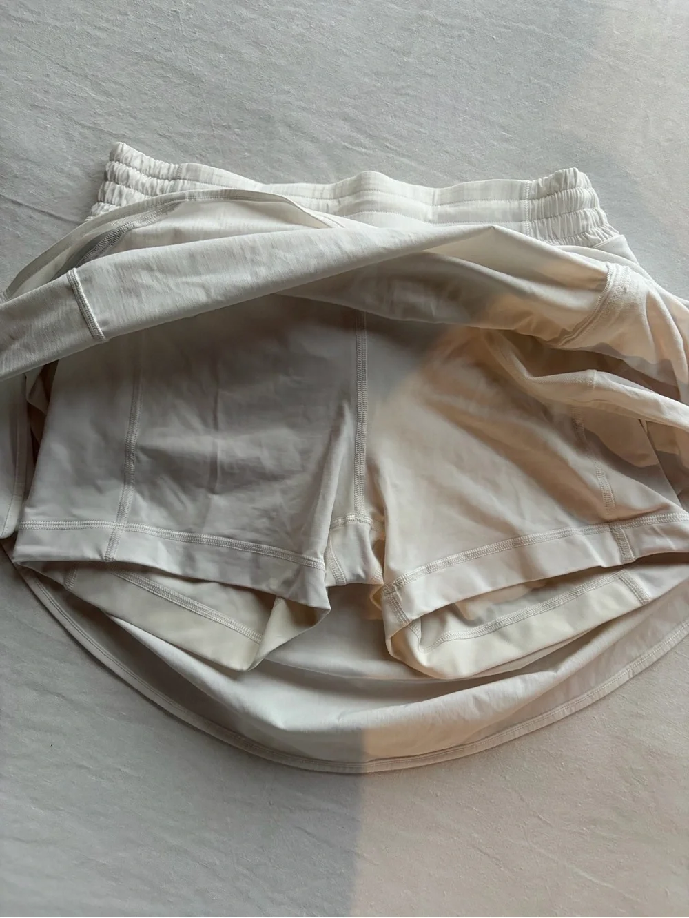 lululemon athletica White Athletic Skort with Elastic Waist